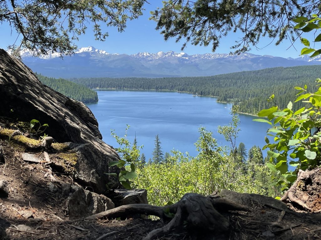 Holland Lake view from waterfall