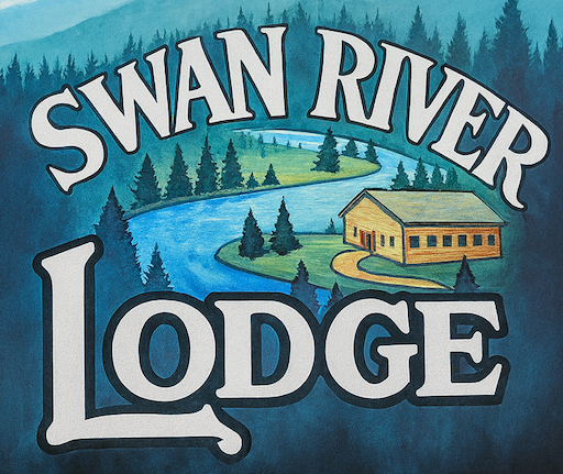 Swan River Lodge Sign and Logo