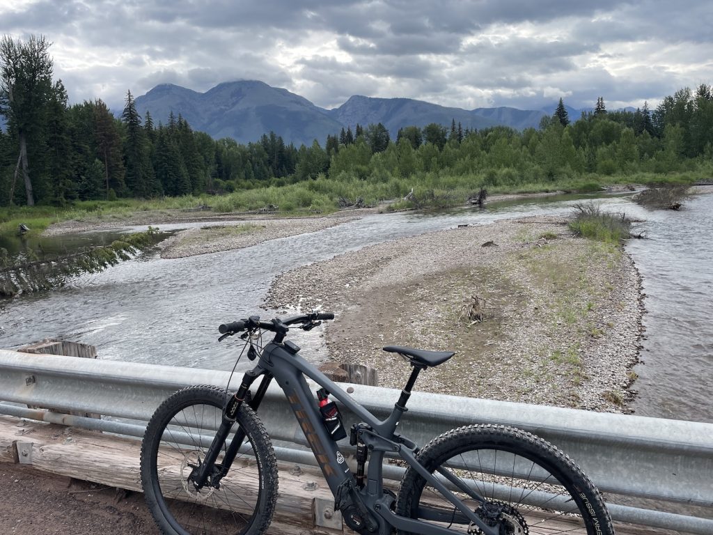 Swan River - view of Swan Mountains