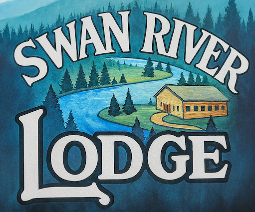 Swan River Lodge Sign and Logo