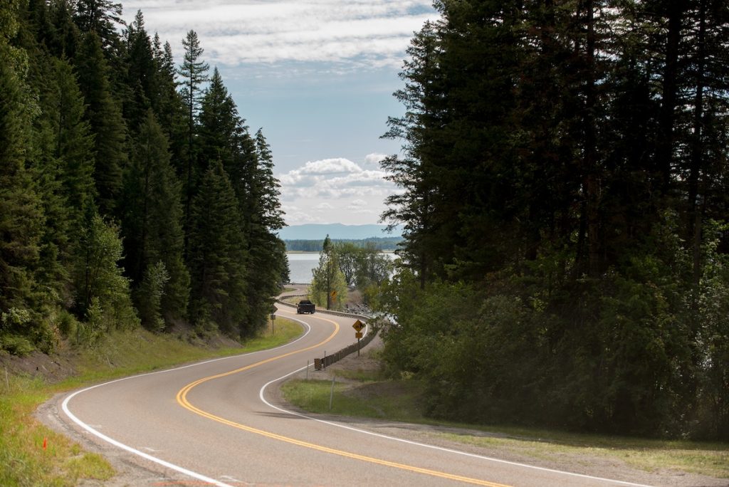Highway 83 stretches the full length of the Swan Valley